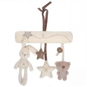 IKOPFLN 1 Article Jouets de poussette - Jouets en peluche, Jouets de siège de voiture pour bébé, Jouets de suspension de lapin animal, Jouets de bébé pour 3 mois et plusCadeau de bébé (IKOPFLN, neuf)