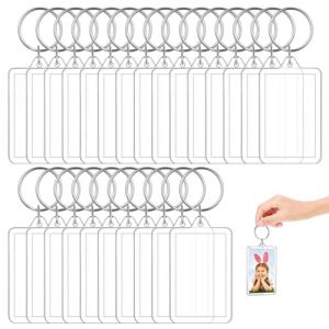Porte-Cl&eacute;s Photo Transparent, Cadres Photo Transparents, 25PCS (zhiyinhouse, neuf)