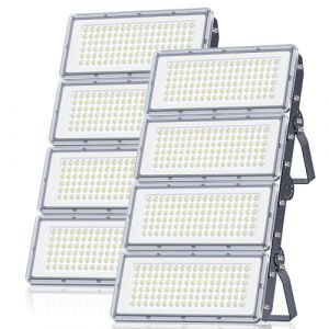 400W Projecteur LED Extérieur - 2PACK 40000LM Lumineux Spot LED Extérieur avec Transformateur, Projecteur Exterieur Blanc Froid 7000k, IP67 Étanche Eclairage Exterieur pour Garage, Stade, Usines (jintenger, neuf)