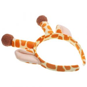 Homoyoyo Serrage-T&ecirc;te Oreilles de Girafe en Peluche Bandeau Cosplay L&eacute;ger Confortable pour Femmes et Filles F&ecirc;te Anniversaire D&eacute;guisement (S Wisdom HF, neuf)