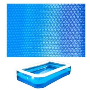 Bâche À Bulles Piscine, 300x200cm Bache Solaire Piscine Rectangulaire, Résistante Aux UV Couverture Chauffante De Piscine Isolée Rectangulaire, Film D'isolation Thermique Pour Piscine, Piscine Solaire (Zhihaohome, neuf)