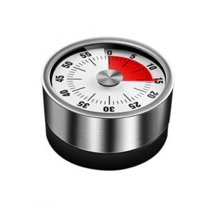 Timer,Minuteur de Cuisine mécanique, Minuterie magnétique adsorbable,Affichage Temps Restant avec Alarme Sonore,Minuterie Aimanté,Timer pour Cuisson - 60 Minutes. (lantingwu, neuf)