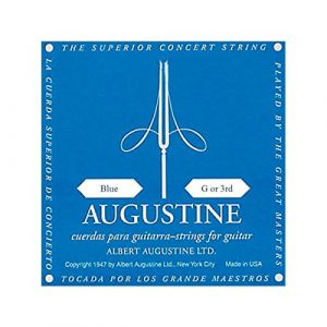 Augustine Blue Label Corde Seule SOL (G3) pour Guitare Classique Tirant Fort (Boutikazik, neuf)