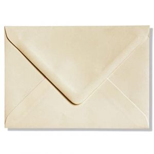 Cards & Crafts - Enveloppes B6 luxe - 110 g/m&sup2; - 175 x 125 mm - certifi&eacute;es 100% FSC- 12,5 x 17,5 cm - (Cr&egrave;me/Ivoire, 50) (Paper & Gifts, neuf)