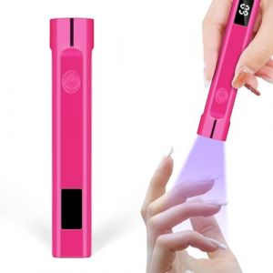 LOPHE Lampe UV Ongles Gel, Mini Lampe &agrave; Ongles LED UV 3W Petite Lampe UV Ongles Gel USB Portable Lampe UV Ongles Gel Lampe S&egrave;che-Ongles de Salon Parfait pour Toutes les Gels, Bleu color&eacute;, Violet (Botoo, neuf)