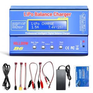 B6 Lipo Chargeur de Batterie 80W Mini Balance Chargeur D&eacute;chargeur pour Batteries RC 1S-6S LiPo Li-ION Life NiMh PB Hobby Fans (Tvansy, neuf)