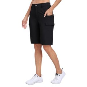 MoFiz Short Cargo Femme Pantalon Randonn&eacute;e Imperm&eacute;able Bermuda Short Golf Sport &eacute;t&eacute; Shorts avec Poches (MoFiz EU, neuf)