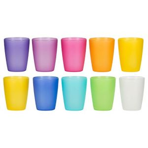 Kigima Lunettes Rainbow 0,24 l Lot de 10 verres extra stables colorés (Miramarket GmbH, neuf)