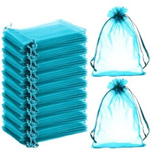 Lonely high heels 100 Pieces Pochette Cadeau Bleu Lac Sachet Organza Gift Bags Bijoux Sac en 10x15 cm Tulle Bonbon Dragees de Lavande Marriage Sacs &agrave; Cordon Petit Pochette Tissu (WangJiaYuan, neuf)