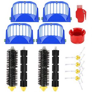 Accessoires de rechange Isincer pour iRobot Roomba série 600 605 615 616 620 621 630 635 650 652 660 665 680 690 695, pièces de rechange brosses et filtres avec vis pour robot aspirateur … (Esper01, neuf)