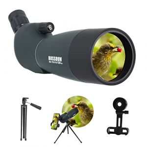 Longue-Vues avec Trépied，Sac de Transport et Adaptateur pour Smartphone pour L'observation des Oiseaux Visite Safari Observation des Oiseaux étoiles Tir à l'arc Camping Faune Paysage (HMAMZUSA, neuf)