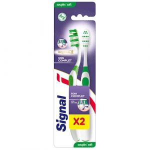 Signal - Pack de 2 Brosses à Dents Integral 8 Soin Complet Souple (Elitezone, neuf)