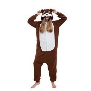 Pyjama Licorne Kigurumi Adulte Animal Cosplay Costume Sleepwear Combinaison Jumpsuit,XL,Écureuil (yeapnow, neuf)