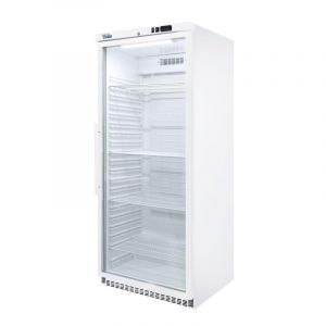 Armoire Réfrigérée Positive en Inox - Porte Vitrée - 600 L - Couleur Blanc - Sofraca (Materiel CHR Pro, neuf)