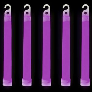 Ultra Pack de 50 Violet Bâtons Lumineux Fluorescents 6" Tube Neon Couleur Baton Lumineux Fluo Festival Accessoire Accessoire de Camping Leurre de Pêche UV Glow Baton Fluo Gros Baton Lumineux (EasyPeasyOnlineStore Ltd, neuf)