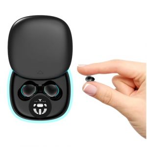 Xmenha Mini &Eacute;couteurs de Sommeil &Eacute;couteurs Oreillette Invisible Sommeil Waterproof &eacute;tanche Sport Confortable en Anti Bruit avec Micro & R&eacute;duction du Bruit L&eacute;ger &agrave; Porter Contr&ocirc;le d'appuyer de Toucher (Xmenha, neuf)