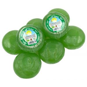 Lanzaloe Lot de 8 savons à l'aloe vera 100 g (Aloe Vera Point Fuerteventura, neuf)