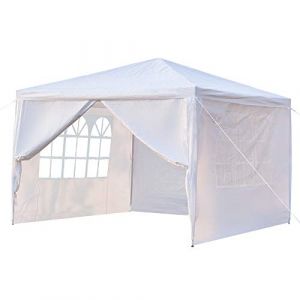 3x9M/3x6M/3x3M Tonnelle Tente Gazebo Pavillon de Jardin Tente de Réception?pour Fête/Mariage/BBQ (3X3M, 4 Bâches) (hoktin, neuf)