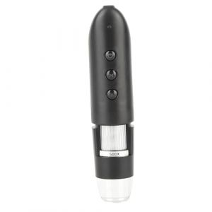 Naroote Caméra à Microscope Numérique, Microscope Numérique à Haute Définition Source de Lumière Auxiliaire LED avec un Détecteur de Cuir Chevelu WiFi 500x pour le Chargeur USB pour le Diagnostic (Dushiw, neuf)