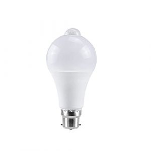Lot de 1 Lampe LED avec détecteur de Mouvement PIR AC85-265 V E27/B22 12 W 15 W 18 W Détecteur de Mouvement à rayonnement Infrarouge(B22 Base White,18W) (HongHeFu Household Products, neuf)