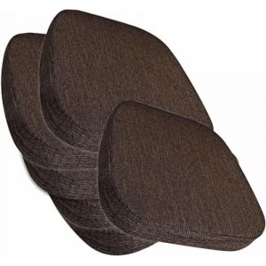 Lot de 2/4/6 Galette de Chaise de Salle &agrave; Manger avec Attaches &ndash; Coussin de Chaise de Cuisine D&eacute;houssables et Lavables, Antid&eacute;rapants, Coussin de Si&egrave;ge pour Interieu/Bureau(#4,6pcs 43x42x3cm) (POSTTER SHOP, neuf)