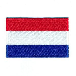 &Eacute;cusson thermocollant 1 000 A - Motif drapeau des Pays-Bas - 40 x 25 mm (hegibaer, neuf)