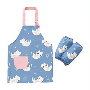 Daysskk Blouse Peinture Enfant 5-8 Ans Sans Manche - Tablier De Cuisine Et Peinture Ecole - Polyester Imperm&eacute;able (Daysskk, neuf)