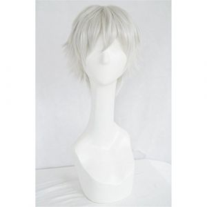 LanTing Cosplay Perücke Tokyo Ghoul Ken Kaneki Perücke Corta silver Cosplay Party Fashion Anime Human Costume Full wigs Synthetic Haar Heat Resistant Fiber (LANTING TRADE EXPORT LTD, neuf)