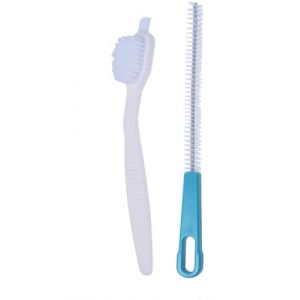 Potufa Brosse de Nettoyage Compatible avec Vorwerk Thermomix Tm6 Tm5 Tm31 Tm21 pour Robot de Cuisine pour Couteaux, Ensemble de 2 brosses pour Pots de Nettoyage, Bols à mélanger et Lames (Tysongo, neuf)