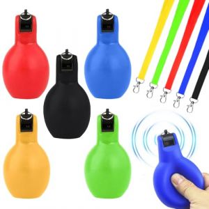 DAJASD Sifflet &Agrave; Main, 6 Pi&egrave;ces Sifflet Poire a Main, Whistle Arbitre avec 6 Pi&egrave;ces Cordon, Sifflets &Agrave; Main, pour Entra&icirc;neur De Sport Scolaire, Arbitre, Professeur De Sport(11.5 X 6.5 Cm) (YIJIA-EU, neuf)