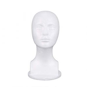 Dacvgog PréSentoir de Perruque de Chapeau de ModèLe de TêTe de Mousse de Mannequin de Mousse de PolystyrèNe (fengq268, neuf)