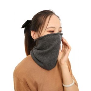 Prettystern Écharpe Boucle Unisexe 100% Laine Cachemire Foulard Uni Foulard Tube Femme Gris Foncé (PrettyLand.eu, neuf)