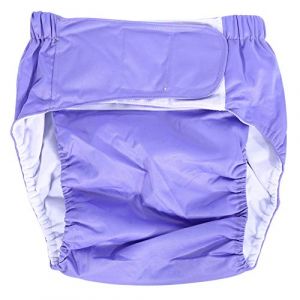 DEWIN Pantalon Incontinence Homme, Pantalon &agrave; Couches Culotte de Couche Culotte en Tissu R&eacute;glable Ultra Absorbante pour Incontinence Adulte Lavable (Violet Clair) (Dewinshop, neuf)