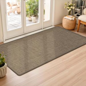 LEKEEPGO Tapis de Porte Paillasson d'Entree 60 x 120 cm, Tapis Entree Interieur Antidérapant, Tapis Interieur Entree Absorbant Lavable, Tapis d'Entrée pour Chien, Entrée, Porte et Couloir, Brun (LEKEKE, neuf)