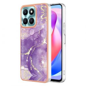 SEAHAI Coque pour Honor X7c / Honor 200 Smart 5G, Ultra Mince &Eacute;l&eacute;gant en Silicone Souple Motifs Color&eacute;s Coque Brillante Antichoc, TPU Gel Etui R&eacute;sistant - Violet fonc&eacute; (Liner-EU, neuf)