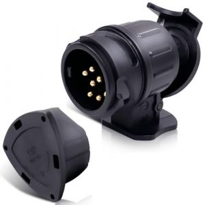CXTM Adaptateur Prise Remorque 13 vers 7 Broches, Adaptateur 13 Broches 7 Broches, Adaptateur Prise Remorque - pour Voiture, remorque, attelage, Caravane (lextrailer EU, neuf)