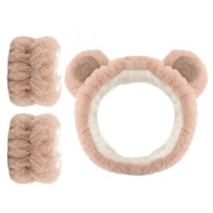 Bandeau de lavage du visage, ensemble de bandeaux de spa,Soins de la peau Lavage du visage Bandeau Spa Bandeaux - Bandeau de lavage confortable pour oreilles d'animaux pour femmes, lavage du visage, m (Qiwzken, neuf)