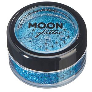 Holographic Glitter Shakers par Moon Glitter - 100% cosm&eacute;tiques paillettes pour le visage, le corps, les ongles, les cheveux et les l&egrave;vres - 5g - Bleu (NeonBeauty, neuf)