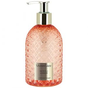 VIVIAN GRAY 3500 Distributeur de savon avec cr&egrave;me Gemstone, n&eacute;roli et ambre Orange/dor&eacute; (300 ml) (Prime Trend Emporium, neuf)