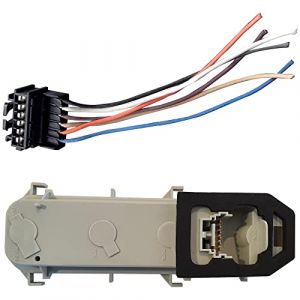 Prise Reparation Faisceau Connectique avec Fiche Electrique + Platine Porte Ampoule Feu Arri&egrave;re Gauche ou Droit compatible pour Clio 2 Phase 2 (2001-2006) - VWA4341969 110231WP2 (Odocar, neuf)