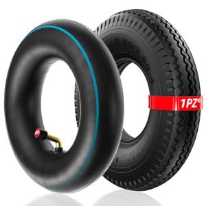 1PZ F25-4WT Pneu et Chambre &agrave; air 2.80/2.50-4 9x3.50-4 Remplacement pour Camion &agrave; Main Chariot Utilitaire Tondeuse &agrave; Gazon Brouette Diable Dolly E300 280/250-4 (1PZ, neuf)