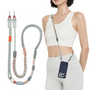 PGYTECH LinkGo Lani&egrave;re pour T&eacute;l&eacute;phone, 2 Trou de Sangle, avec Perle de Montage Rapide et Chiffon de Nettoyage d&rsquo;Objectif, Convertible en Dragonne, Vert Menthe (PGYTECH-Direct, neuf)