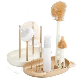 Ensemble de brosses pour biberons 4 en 1, Goupillon Biberon et T&eacute;tine Kit de Nettoyage de biberons Brosse &agrave; Paille pour la Maison et Les Voyages (junyiwh, neuf)