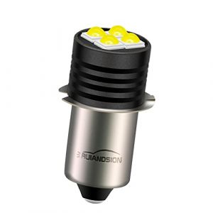 Ruiandsion P13.5S Ampoule torche LED 3 V 3030 4SMD avec puces LED de rechange pour 2 cellules, lampe torche C&D (Ruiandsion, neuf)