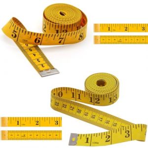 Suiyeejan Mètre Ruban Double Face Pour Couture, Outil de Mesure de Couture, Mètre Ruban pour Le Corps (200cm/79 Pouces + 300cm/120 Pouces) (Suiyeejan, neuf)