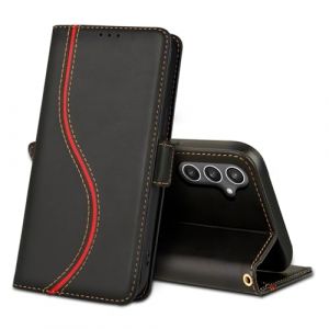 laddutoi Coque pour Samsung Galaxy S24 FE 6.7" 5G, &Eacute;tui en Cuir PU Flip Case avec Rabat Porte Carte Clapet & Stand Fonction, Pochette Antichoc Housse de Protection pour Samsung S24 FE, Noir (xingheshuo Store, neuf)