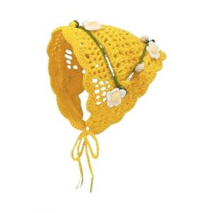 SLXLYH Foulard en crochet à motif floral pour filles (orange) (anbeidianzi, neuf)