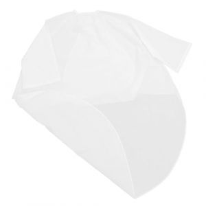 FOMIYES tissu de coiffeur tablier coiffeur tablier de coiffeur Cape de coiffeur tondeuse accessoires de coupe de cheveux rasoirs cage de coiffure coiffeur styliste robe cape Nylon blanche (Yaoys, neuf)
