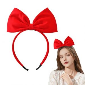 Serre Tete Enfant Avec Nœud Papillon,Serre Tete Papillon,Blanche-Neige Serre Tete Fille,Noeud Rouge Cheveux,Serre Tete Rouge,pour Femmes et filles,Fête Cosplay Noël Halloween Carnaval Accessoires Etc (HengShuiXiangShengShangMaoYouXianGongSi, neuf)