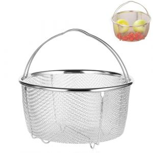 Panier Vapeur,Panier &agrave; Vapeur, Paniers &agrave; Vapeur Pour L&eacute;gumes En Acier Inoxydable, Paniers &agrave; Vapeur Pour L&eacute;gumes Avec Poign&eacute;e Pour la Cuisson,Acier Inoxydable L&eacute;gumes Panierss Vapeur(18cm) (KnowStoree, neuf)